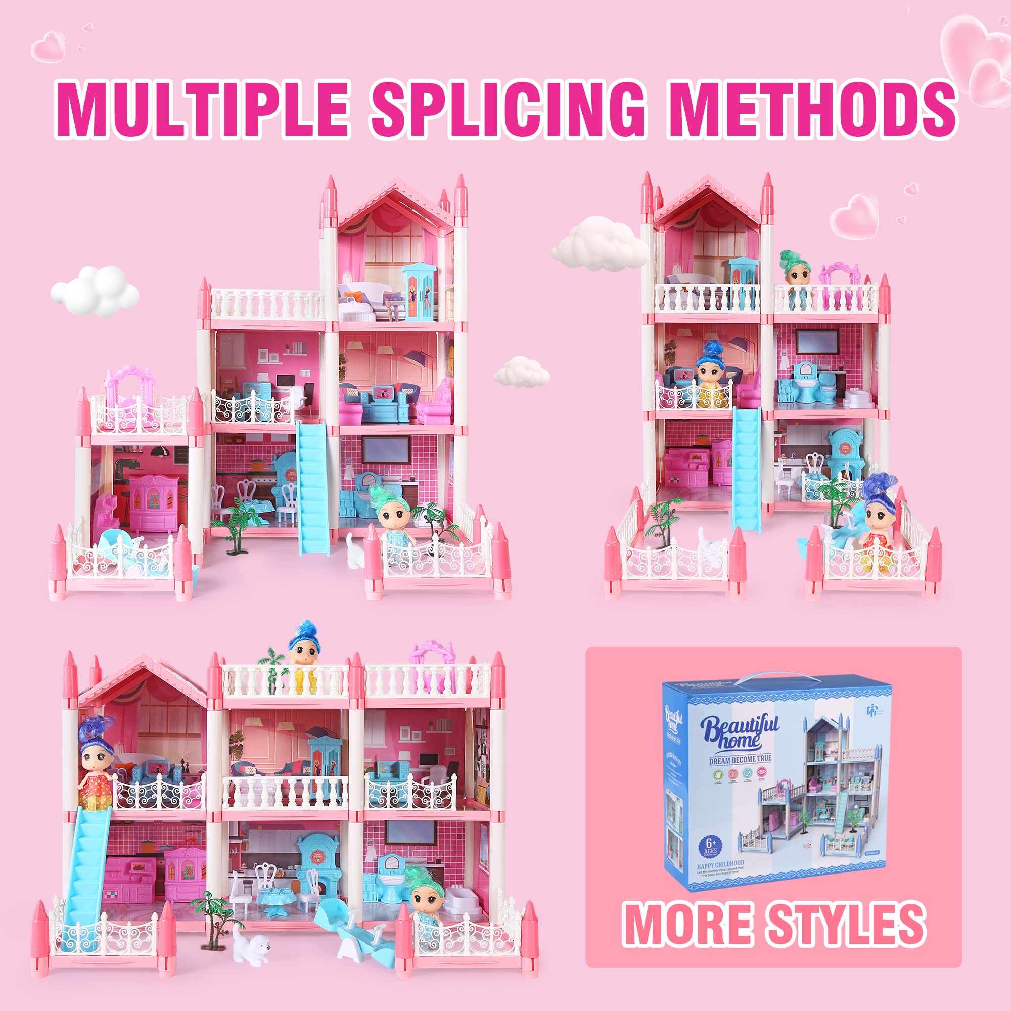 Amazon.co.jp: ドールハウス 子供用 28個 家具プラスチック 3.3