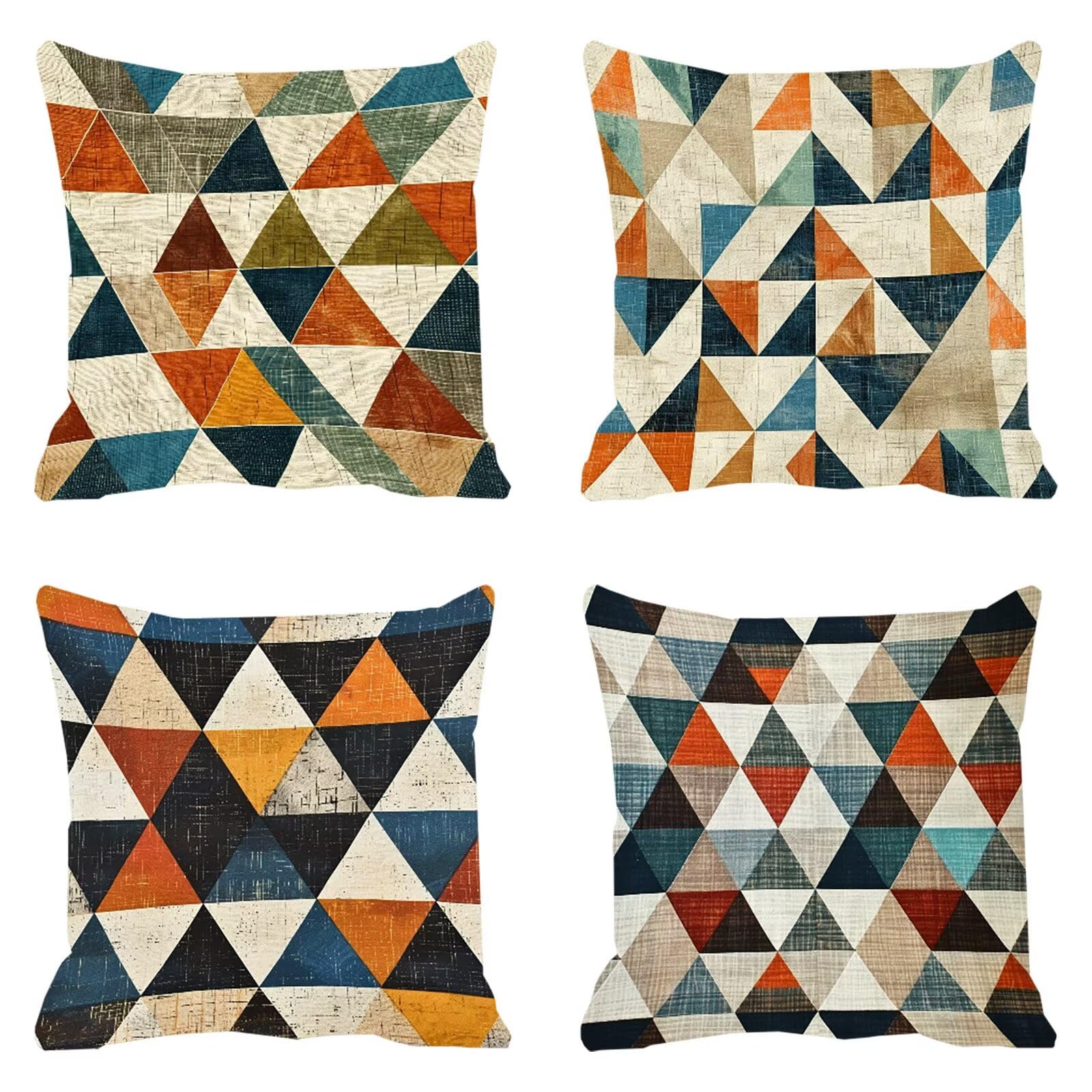Taie d'oreiller velours 60x60cm au design géométrique raffiné pour décoration haut de gamme