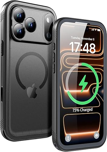 Miniatura 12 de SPORTLINK Funda para iPhone Air, IP68, impermeable, protección militar, cuerpo completo, resistente, a prueba de golpes, sellado 360, a prueba