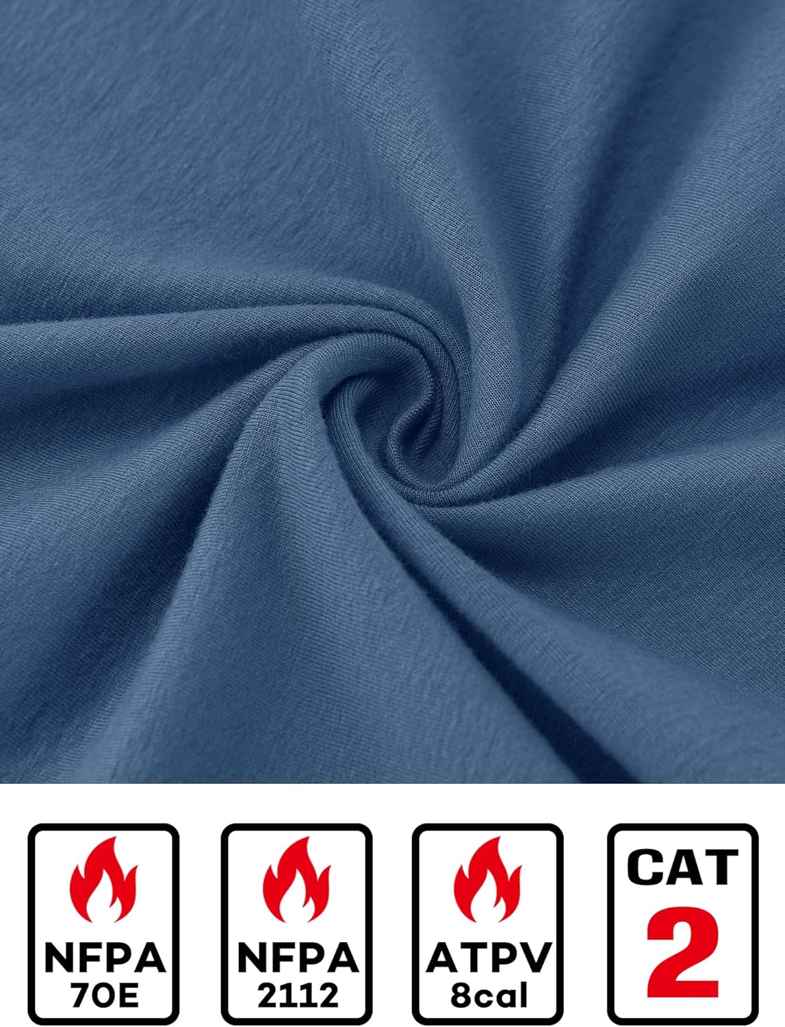 FR Hooded Shirt 6oz Lightweight Flame Resistant Stretch Hoodies Fire Retardant Hoodie for Men NFPA2112 CAT2 - Image 5