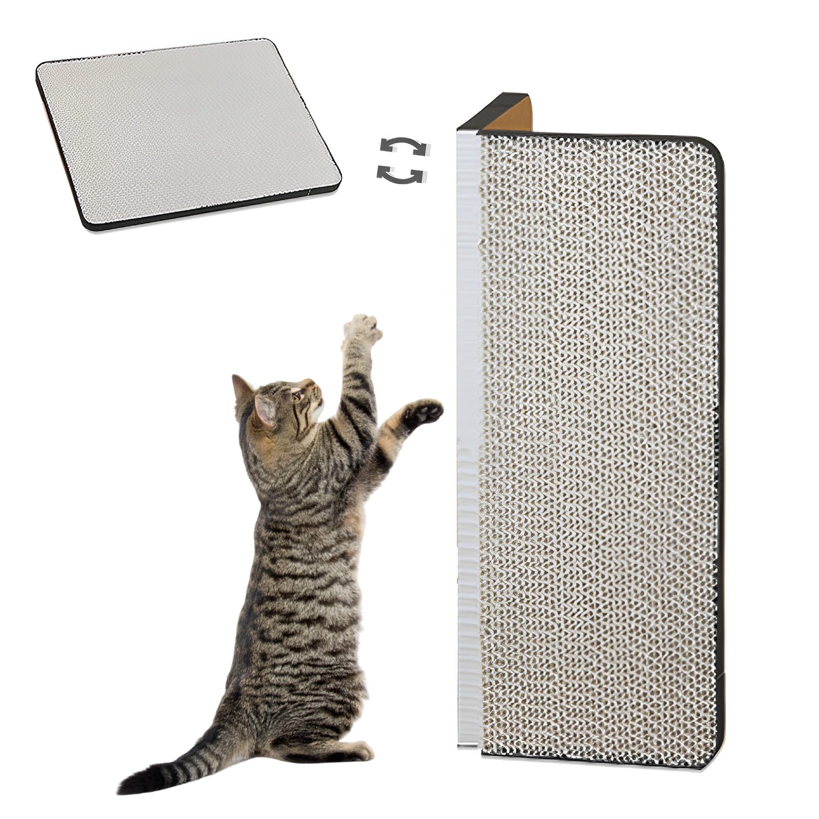 Amazon | GLOLIT 猫 爪研ぎ 段ボール、猫 スクラッチャー、猫用爪とぎ