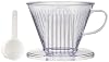 Kalita Style plastic coffee dripper, 103, Clear White