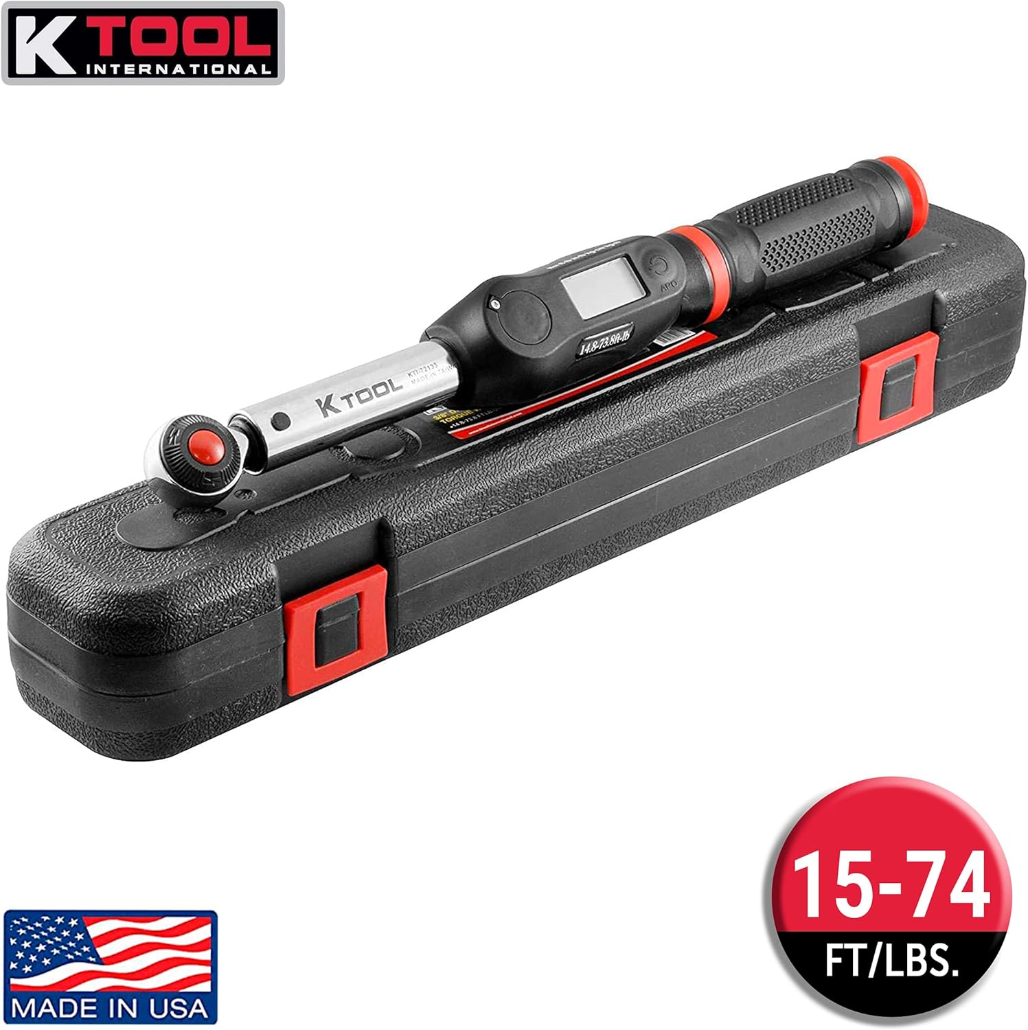 Crаzу Clеаrаnсе K Tool International 3/8- inch Drive Digital 15 Torque Wrench; 72 Teeth, 14.8-73.8 ft./lbs, 200-100 Nm, 15 Long, Black Blow Mold Case, 3/8 Drive; KTI72133 70% оƒƒ Dіѕсоunt K Tool International 3/8- inch Drive Digital 15 Torque Wrench; 72 Teeth, 14.8-73.8 ft./lbs, 200-100 Nm, 15 Long, Black Blow Mold Case, 3/8 Drive; KTI72133