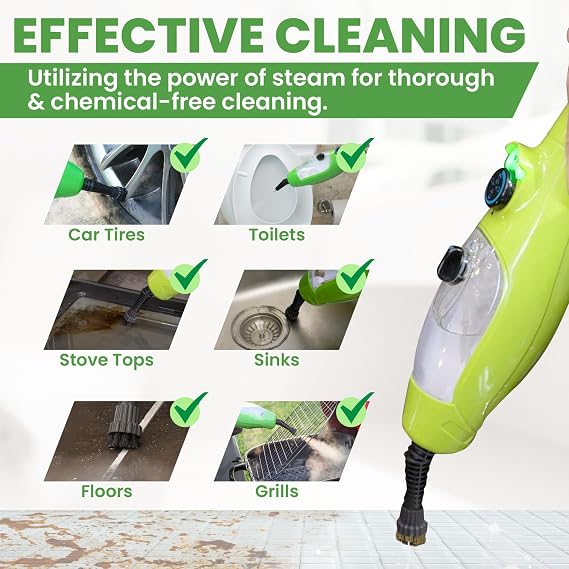 H2O 6-Pack Replacement Micro-Scrubbing Brushes Compatible with Select Steam Mop Models