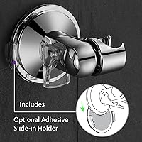 Vista 7 de HotelSpa - Soporte de pared de ducha de mano universal ajustable en ángulo para un fácil alcance/ángulo perfecto para cualquier ducha. Bloqueo