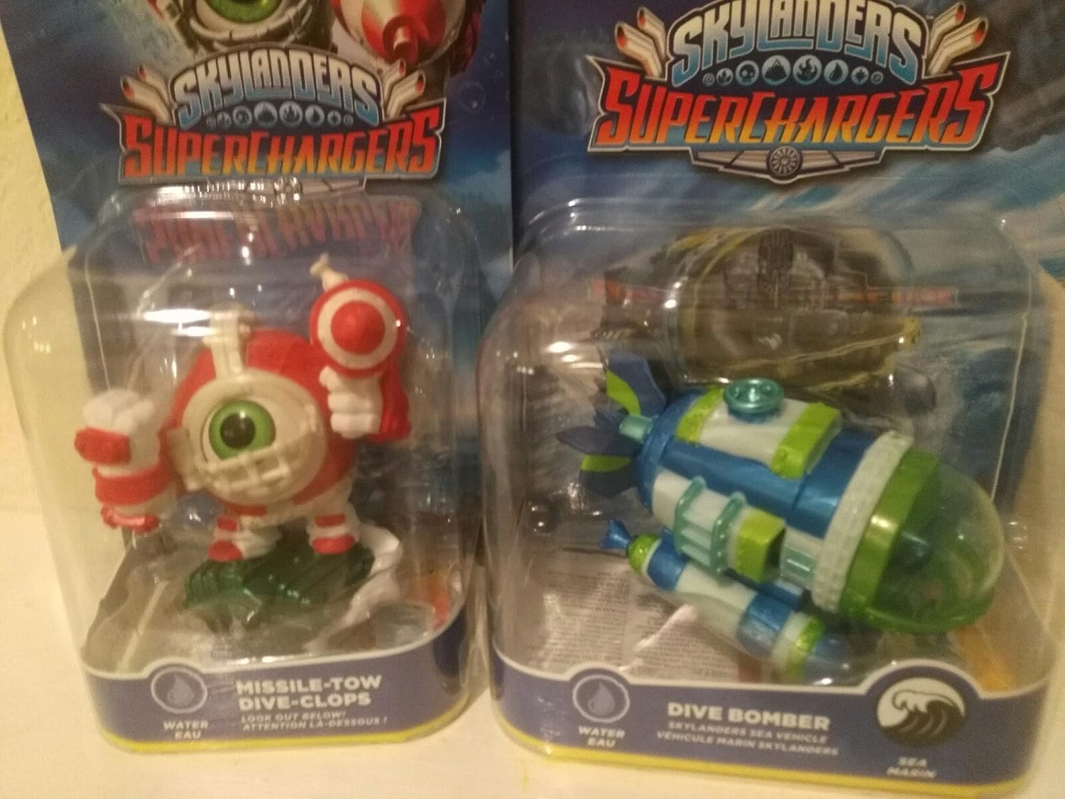 Skylanders Superchargers 360 Character & Vehicle bundle Missile-Tow Dive Clops & Dive Bomber : Video Games