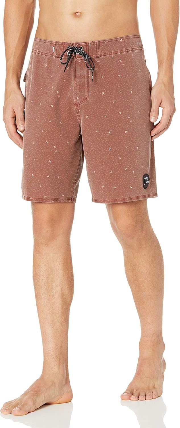 Quiksilver Men's Standard Highline Threads & Fins 19 Boardshort Swim Trunk