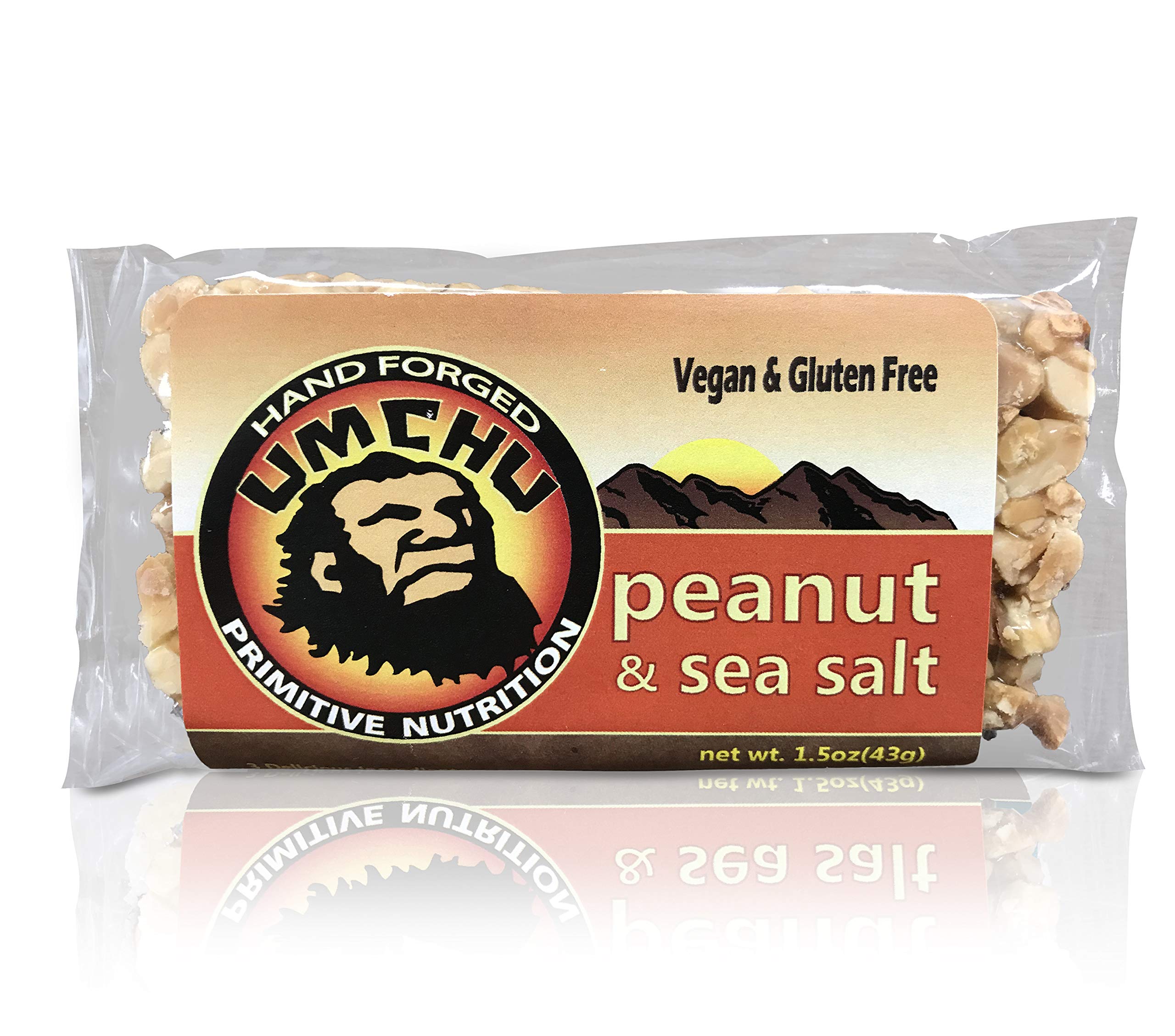 Umchu Bar Peanut & Sea Salt (Box of 12) Vegan-Gluten Free-3 Ingredients