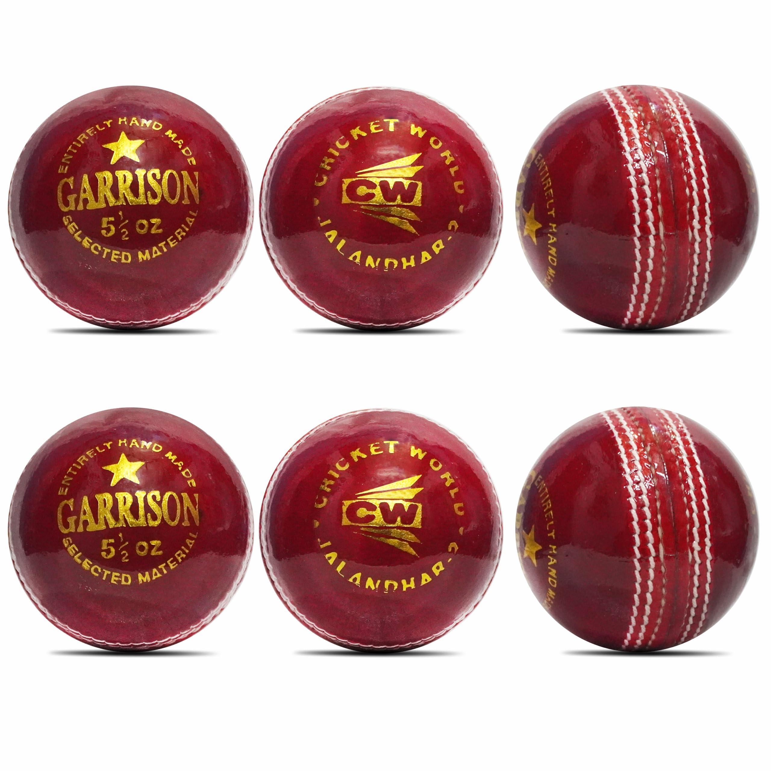 CW Garrison Cricketschläger aus Leder für Match-Club, Coaching, Sport, 4 Stück, 2 Stück