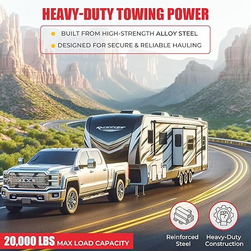 Miniatura 21 de 12" quinta rueda para cuello de cisne adaptador Hitch