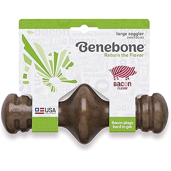 benebone real flavor wishbone dog chew toy