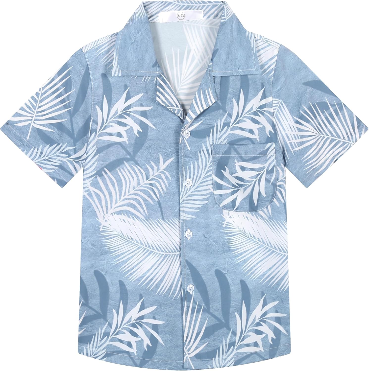 APTRO Boy's Hawaiian Shirt Tropical Beach Casual Summer Shirt with Pocket Short Sleeve 4-15 Years