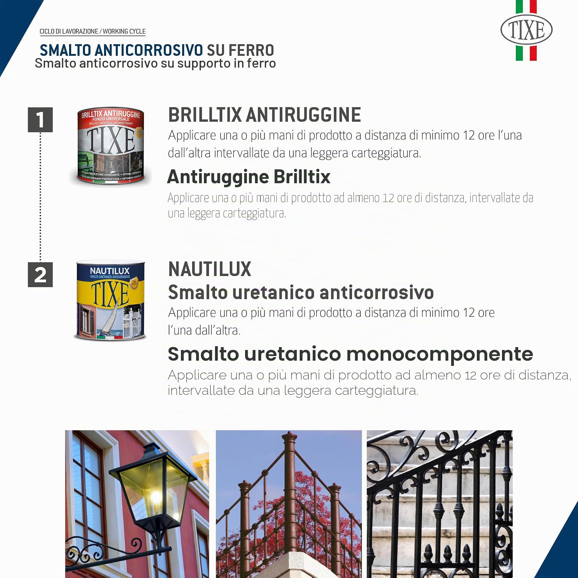 TIXE NAUTILUX Smalto Uretanico Anticorrosivo – Alta Resistenza per Legno, Metallo e Plastica, Finitura Superiore, Grigio Perla ML 750