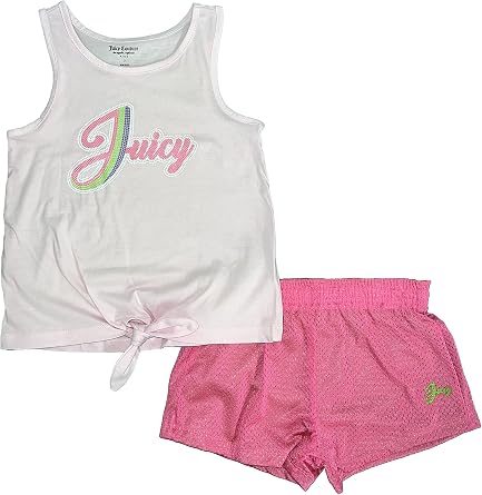 Juicy Couture Girls 2 Pieces Shorts Set