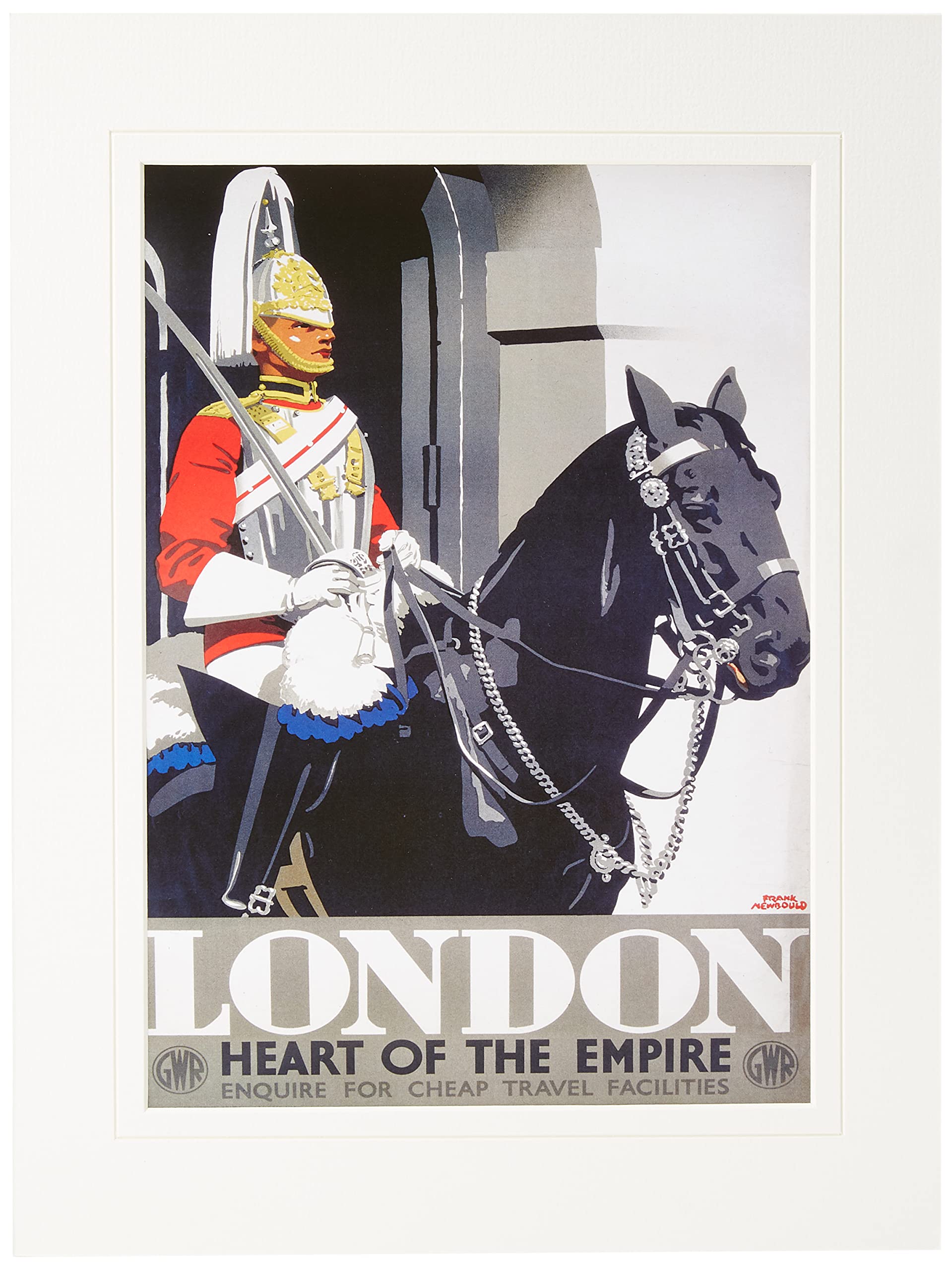 Pyramid International London 3" Mounted Print Memorabilia, Multi-Colour, 30 x 40 x 1.3 cm