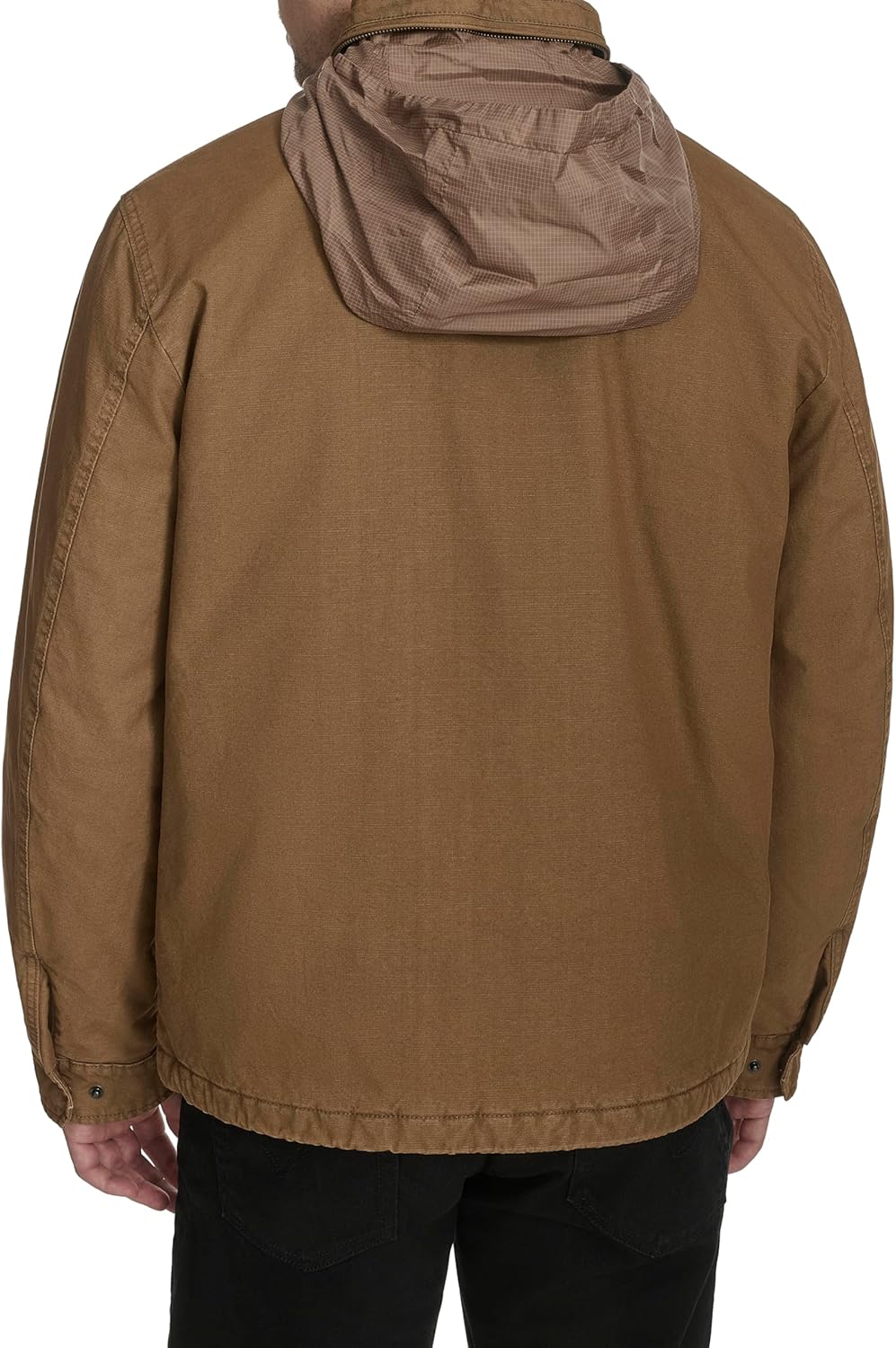 Levi's Men's Stand Collar Cotton Military Jacket With Hidden Hood - Image 8