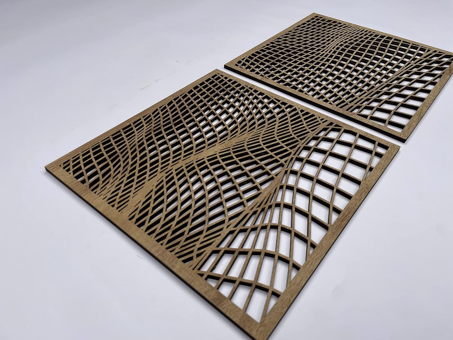 3D Wood Wall Panel, Abstract Wood Wall Art, Wave-like Wooden Wall Decor for Living Room and Bedroom