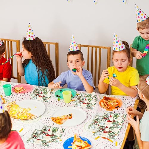 Miniatura 7 de 50 servilletas de Navidad para invitados, paquete de papel desechable de 3 capas, diseño de pájaro cardenal rojo, servilletas de mano, decoración de