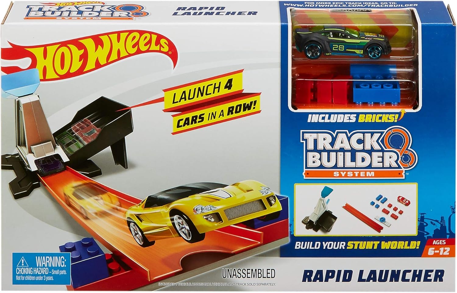 Hot Wheels Track Builder Rapid Launcher Playset