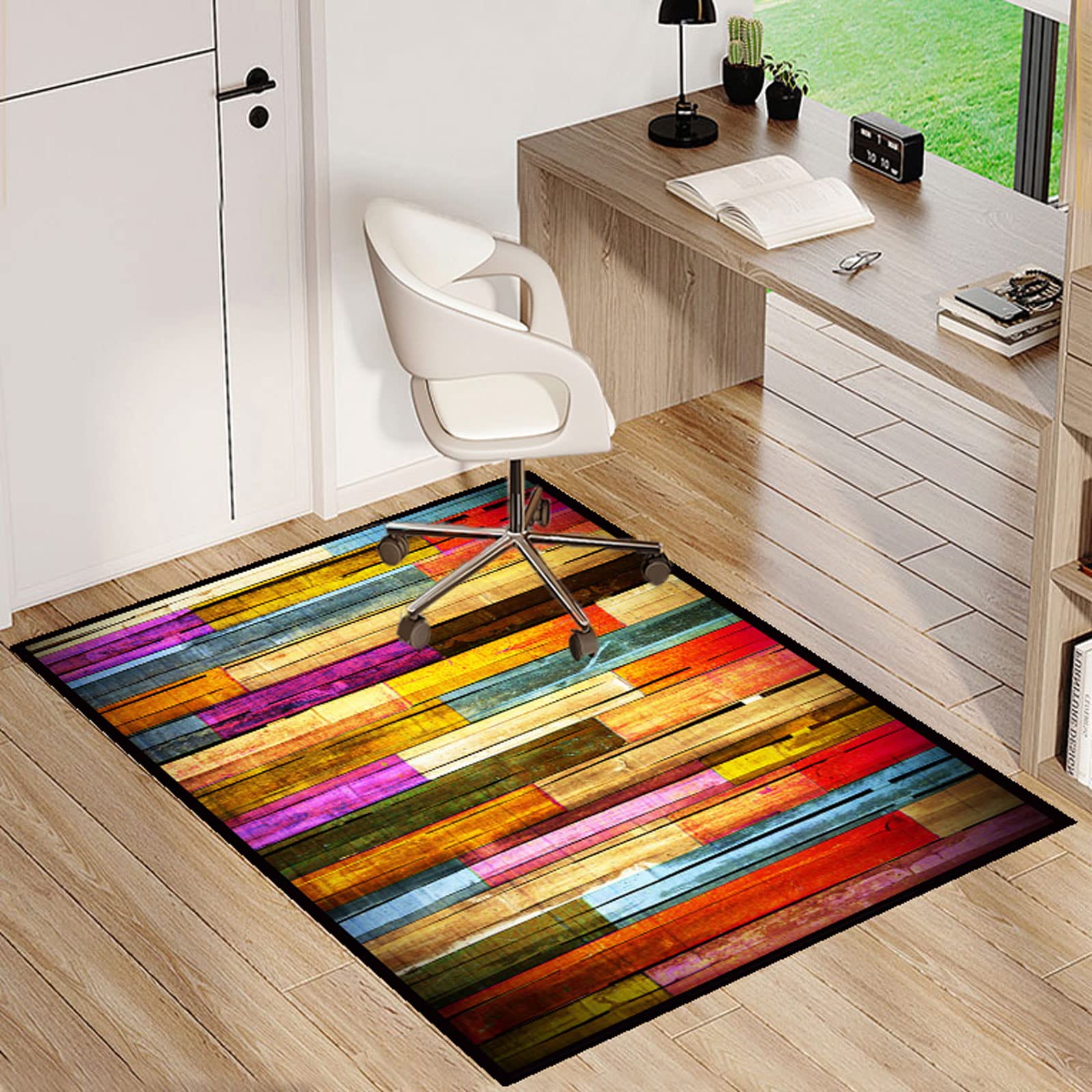Single tree forest Chair Mat For Hardwood Floors,Office Chair Carpet，Multi-Purpose Floor Protectors For Rolling Chairs，Area Rug，anti-skidding And Stop Noise,Available In A Variety Of Colors And Sizes — image 1