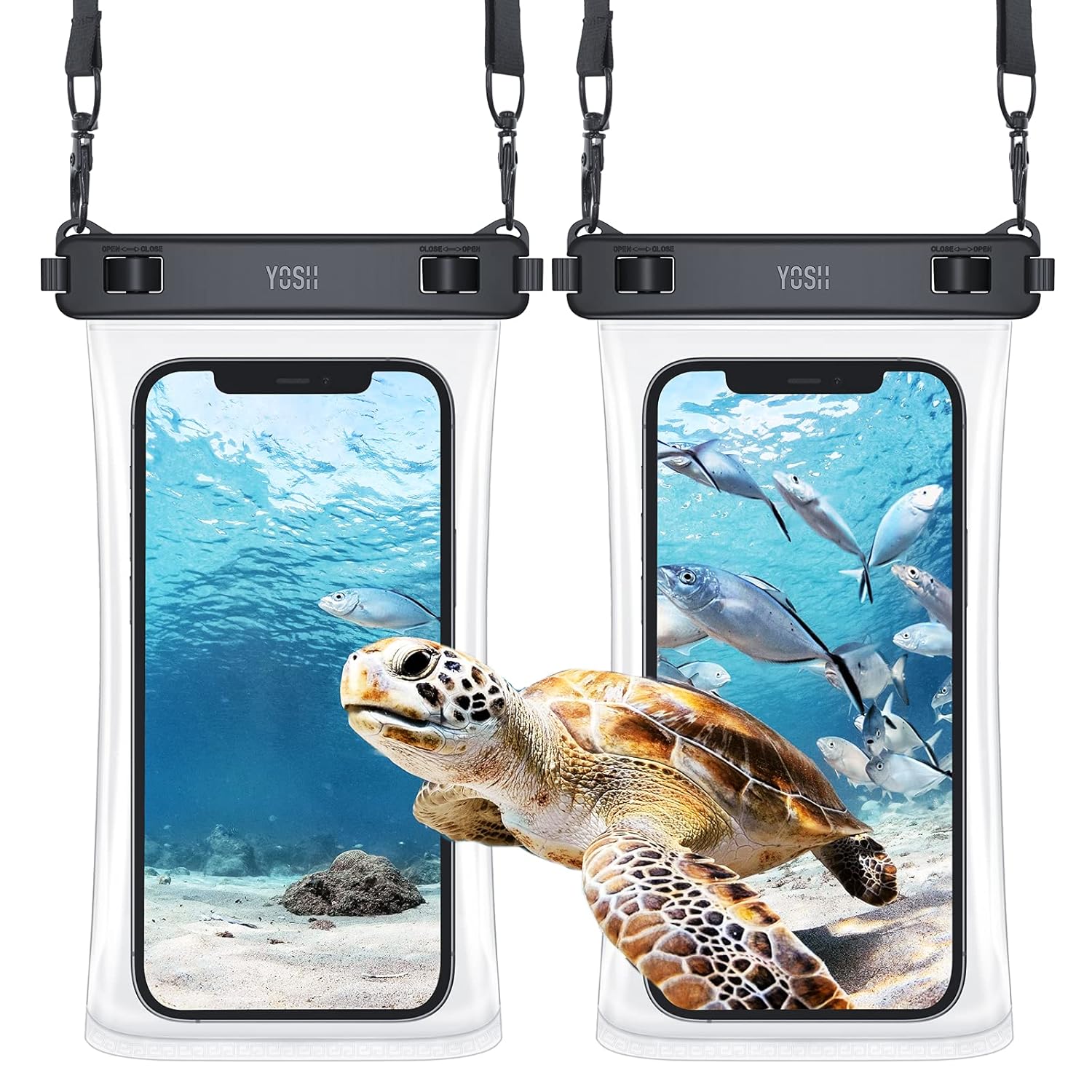 YOSH Waterproof Phone Case, Underwater TPU 7.5 Inch Waterproof Phone