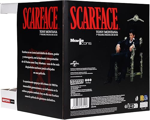 Miniatura 7 de SD toys - Iconos de la película Scarface: Tony Montana en trono - Figura de 7"