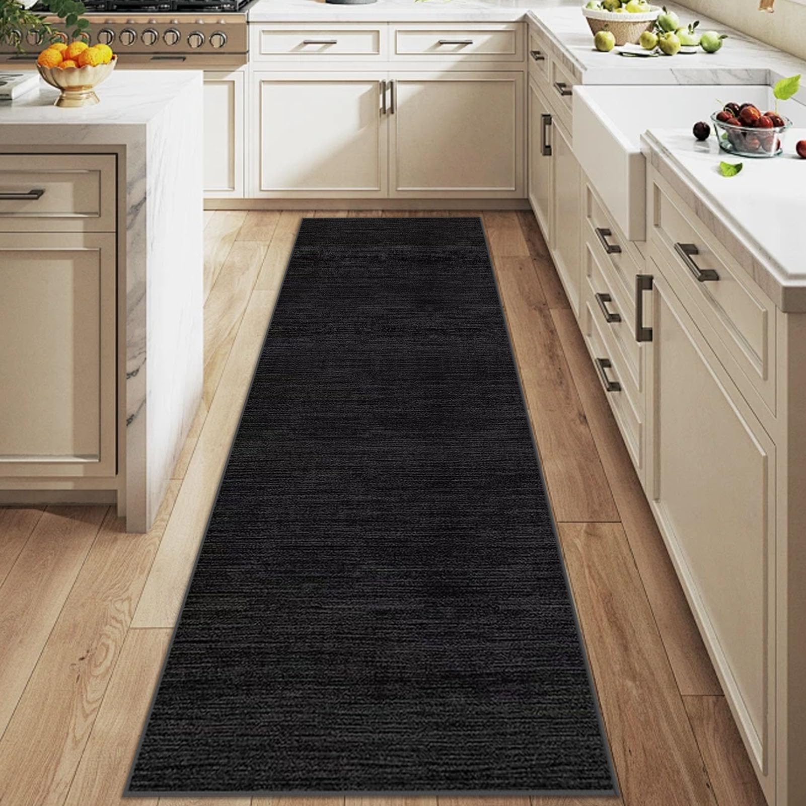 Tappeto Lungo per Corridoio Tappeto da Cucina Lavabile Tappeti Cucina Antiscivolo Tappeti Runner Ingresso per Corridoio Soggiorno Entrata Casa Passatoia Multifunzione in Moquette 70 x 400 cm