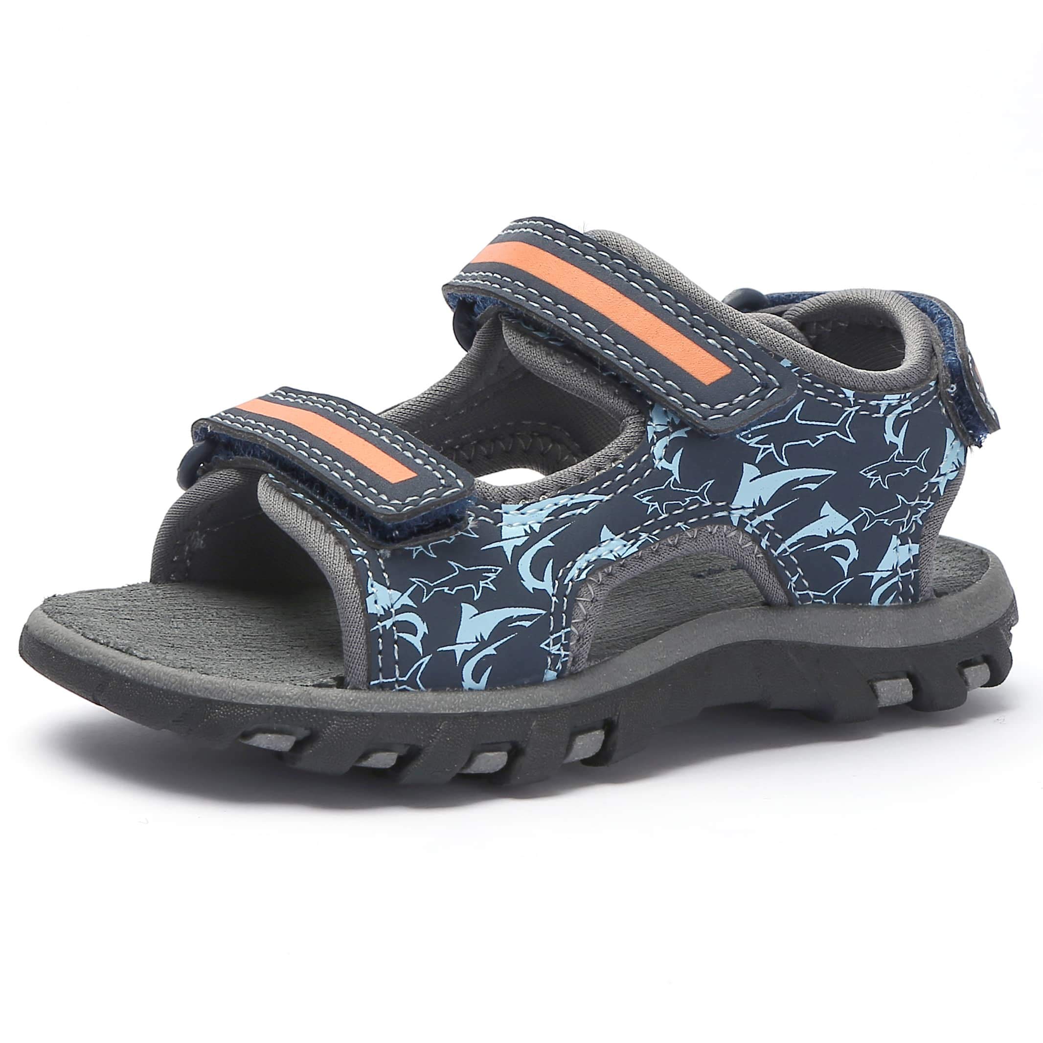 SKYWHEEL Boys Girls Open Toes Strap Athletic Sandals Casual Beach Slippers for Toddler/Little Kids