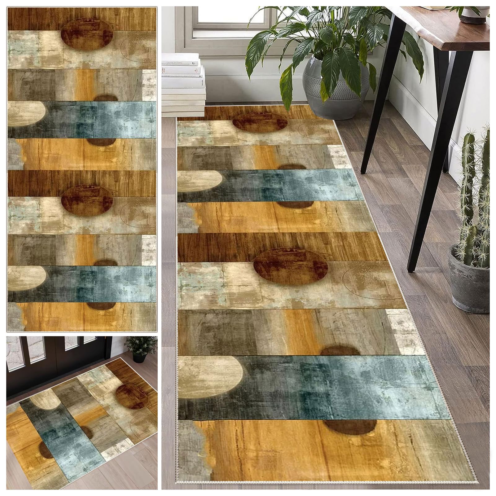 Laegnfho B225 Hallway Runner Rug Non Slip 90 X 230 Cm Runner Rug Rubber Backed Long Hallway Hall Runner Narrow Rugs Carpet Runners For Hallways Long Hallway Runner Kitchen Rug Washable Door Mat For Entryway