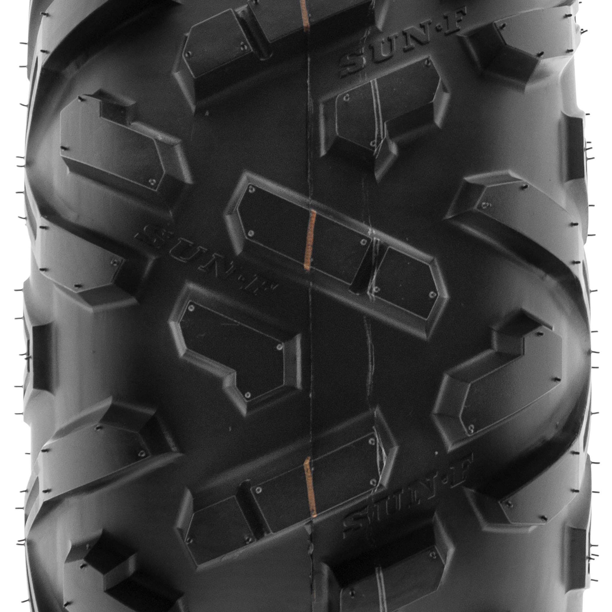 SunF A051 18x9.5-8 18x9.5x8 Power.II AT All-Terrain Reifen ATV UTV Geländereifen 6PR TL 33F E4, Satz von 2 Stück