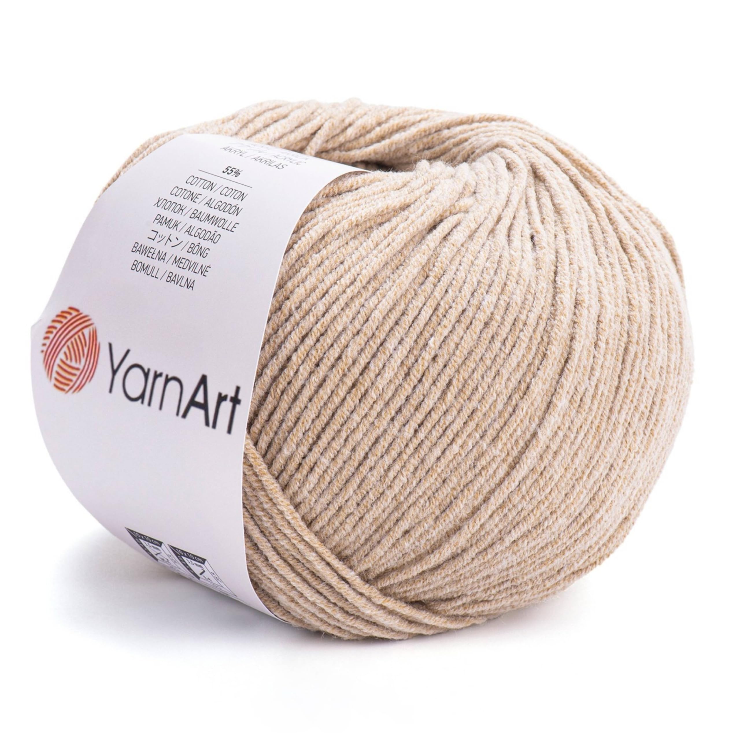 Yarn ArtYarnart Jeans Yarn, Amigurumi Cotton Yarn, Cotton Yarn Crocheting, Knitting Yarn, amigurumi Cotton Yarn, Turkish Yarn, 55% Cotton – 45% PAC (Poliacrylic) Color (48)