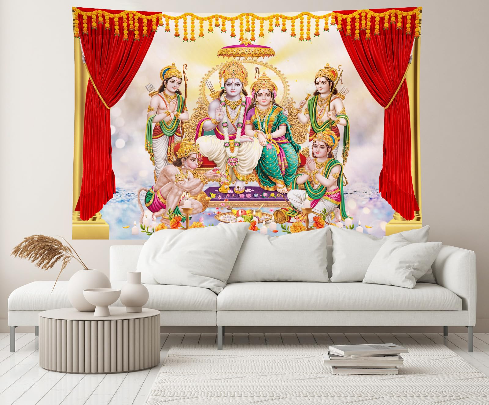 Indian Hindu Gods Backdrop CHNYWORK 10x6.5ft Indian Hindu God Backdrop ...