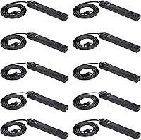 Amazon Basics 6-Outlet Surge Protector Power Strip 790 Joules, 6ft Cord, Circuit Breaker - Black 10-Pack