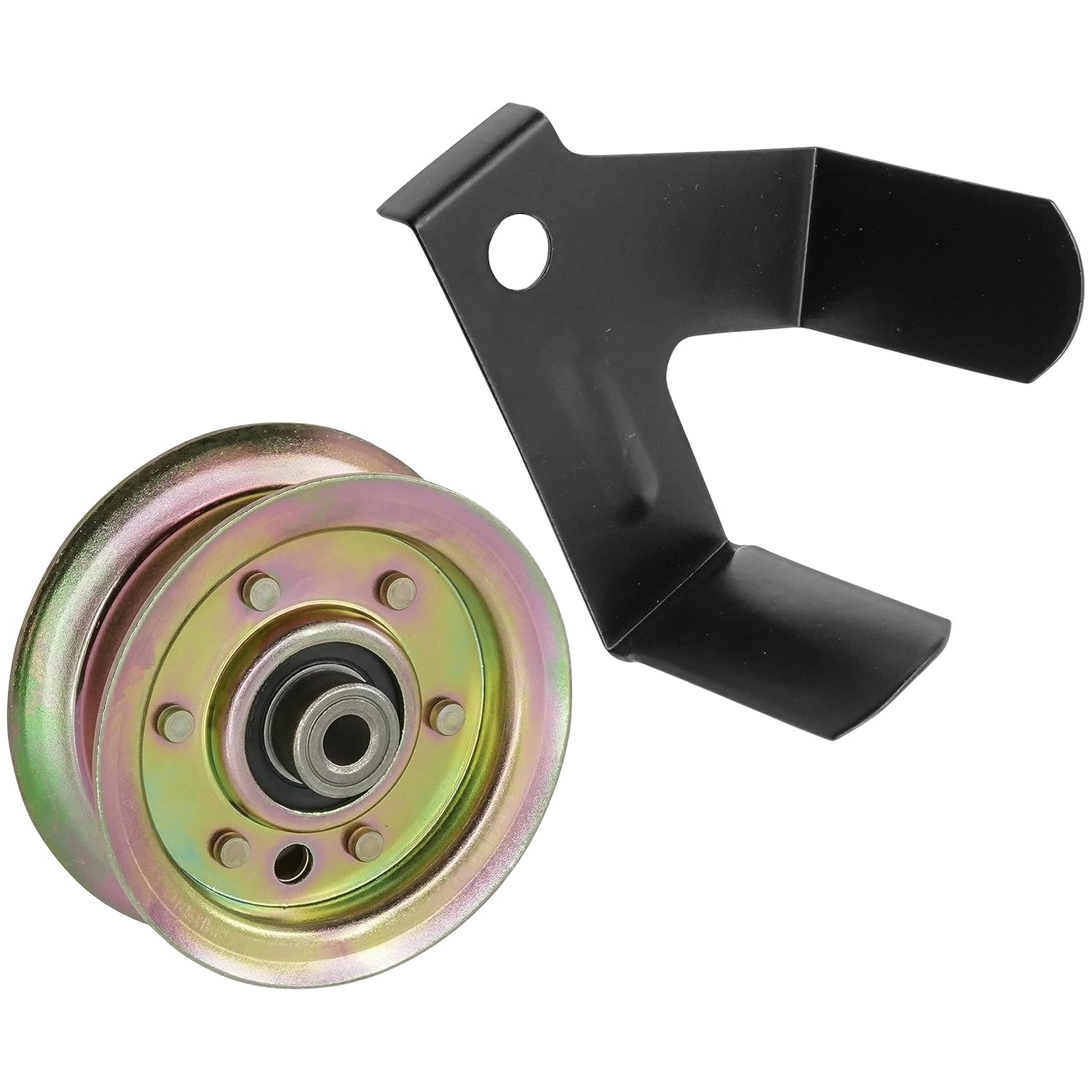 Caltric 532177968 531165901 532141043 Idler Pulley with Belt Guard Compatible with Husqvarna