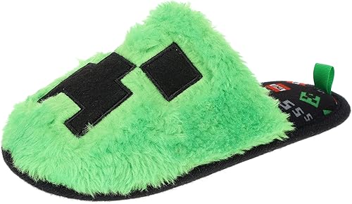 Minecraft Pantuflas oficiales unisex mullidas, acolchadas, suaves, cálidas