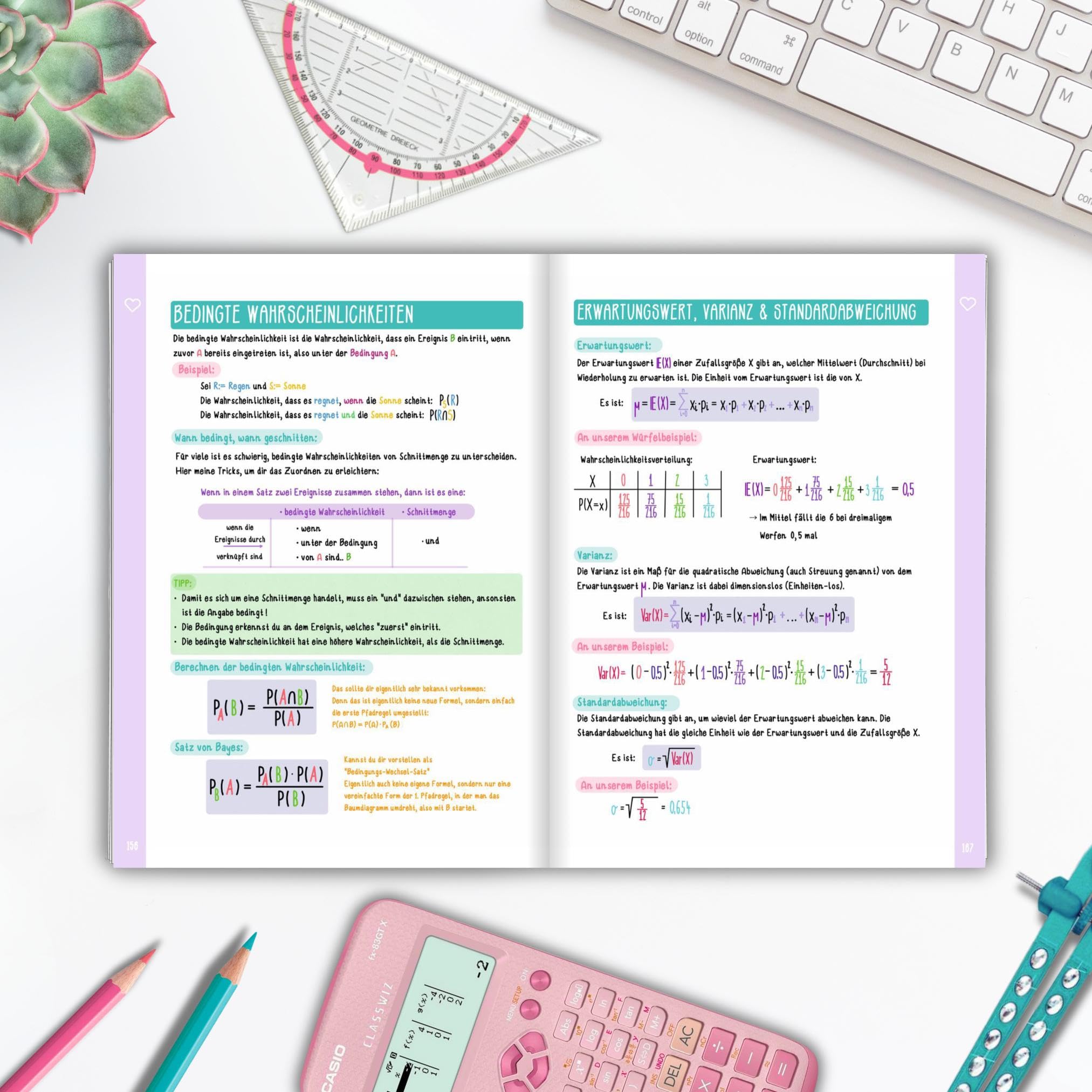 Mein Mathematik Buch | Abitur und Oberstufe | Klasse 11, 12, 13: Analysis + Stochastik + Analytische Geometrie + Lineare Algebra (Gesamtausgabe)