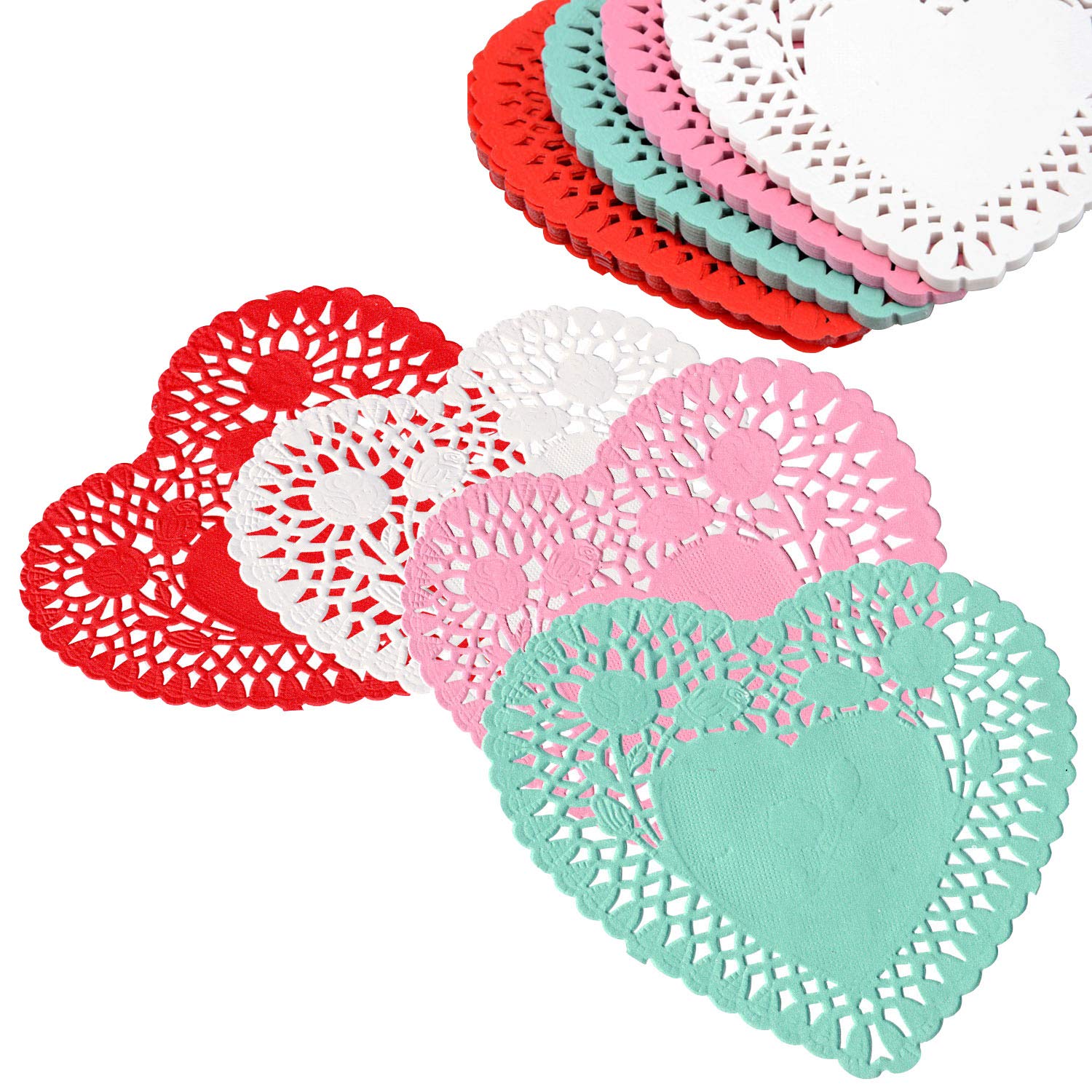 Heart Shaped Doilies 8 Inch - Heart Doilies Lace - View #6