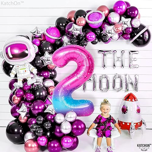 Miniatura 5 de KatchOn, globo gigante arcoíris número 2 de 40 pulgadas  Globos número 2 para cumpleaños  Globo de 2 años para decoraciones de 2 cumpleaños para