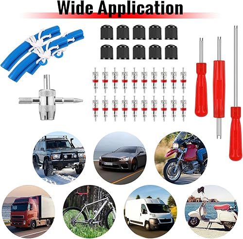Miniatura 5 de Juego de herramientas de cambio de neumáticos de motocicleta de 14.5 pulgadas, juego de herramientas para cambiar neumáticos, palancas de cuchara de