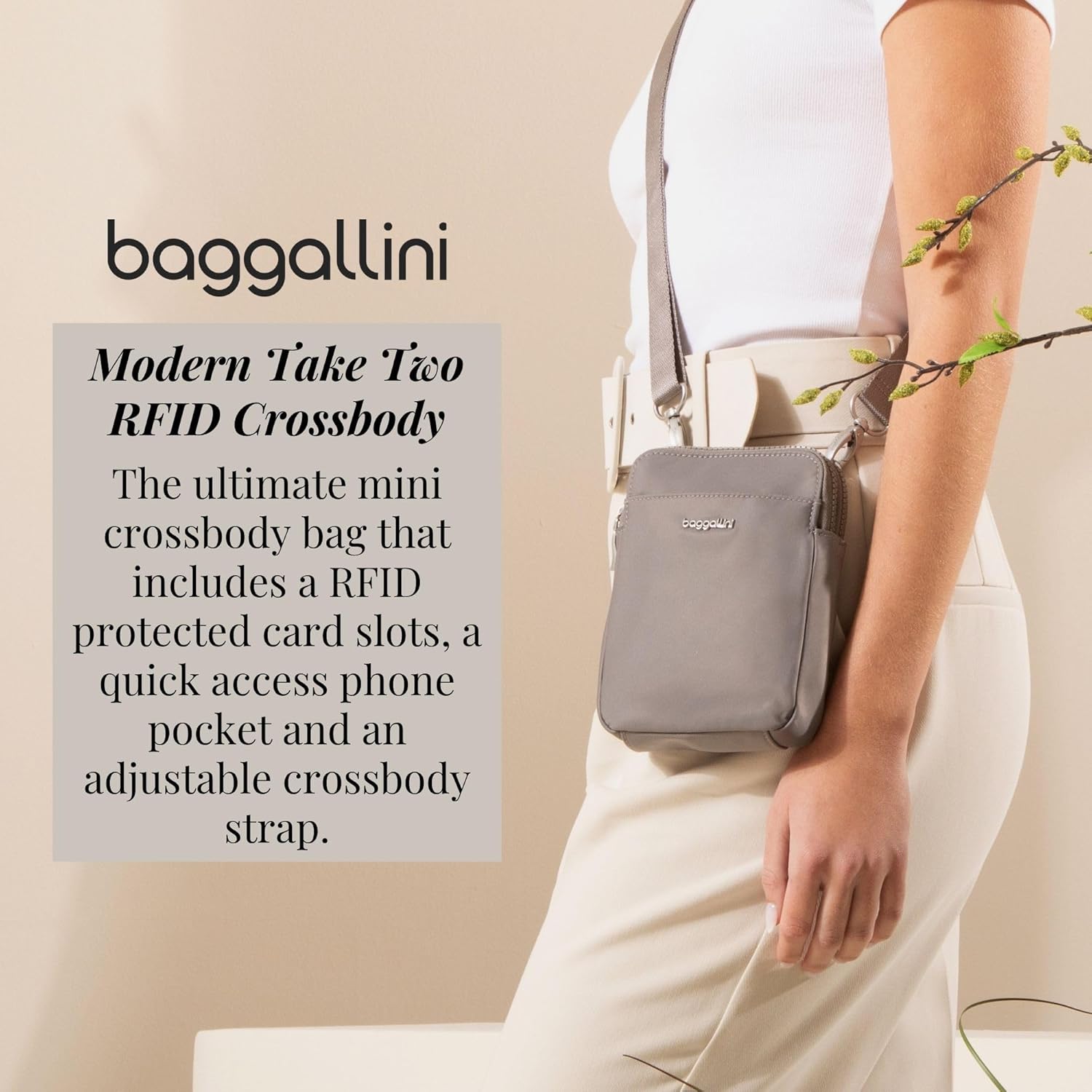 Baggallini womens Modern Take Two Rfid Crossbody - Image 2