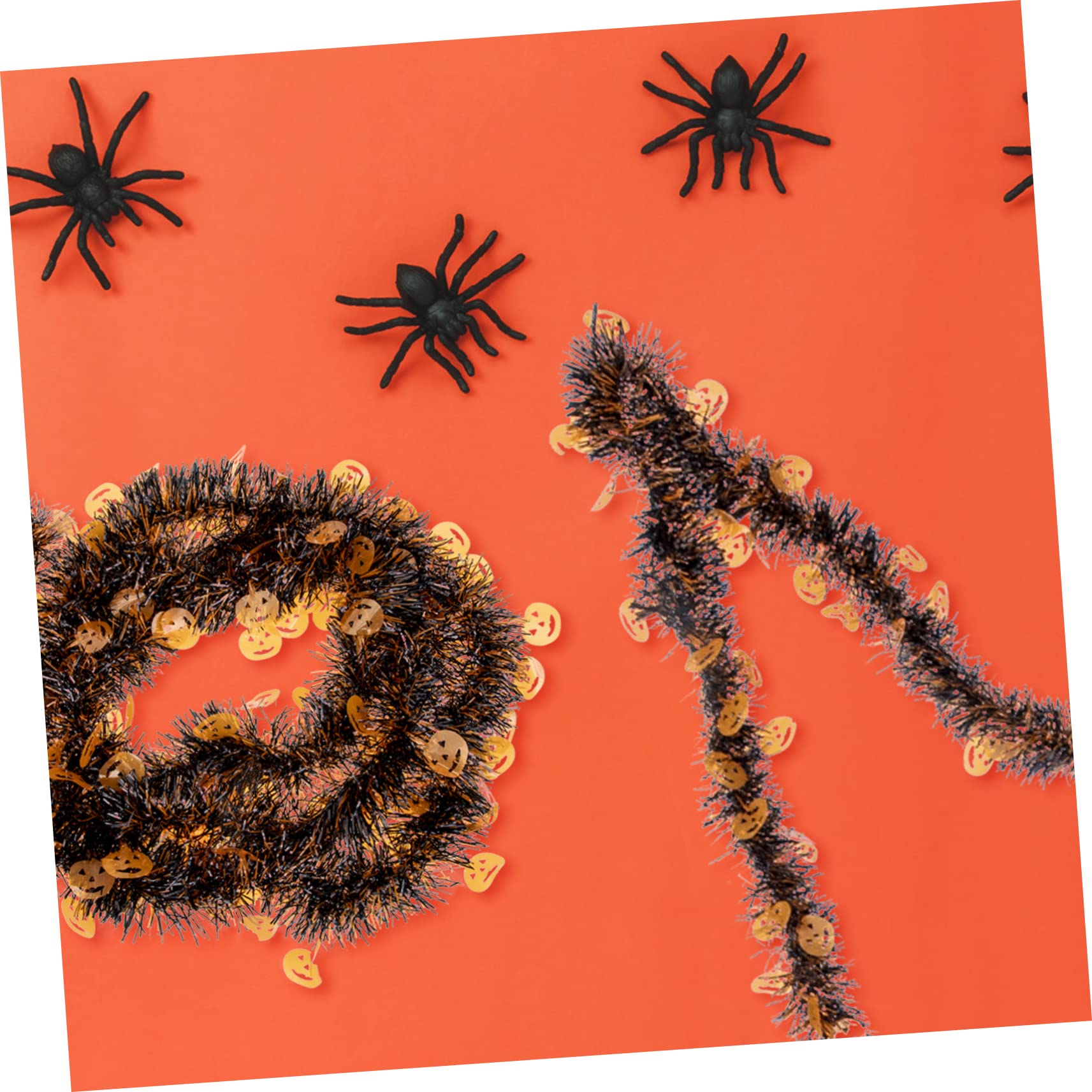 Ciieeo 9 STK Halloween-Dekorationen Halloween glänzende Girlande Halloween-Schlafzimmerdekorationen Halloween wanddeko Halloween aussendeko metalldeko Lametta Halloween-Girlande für Baum