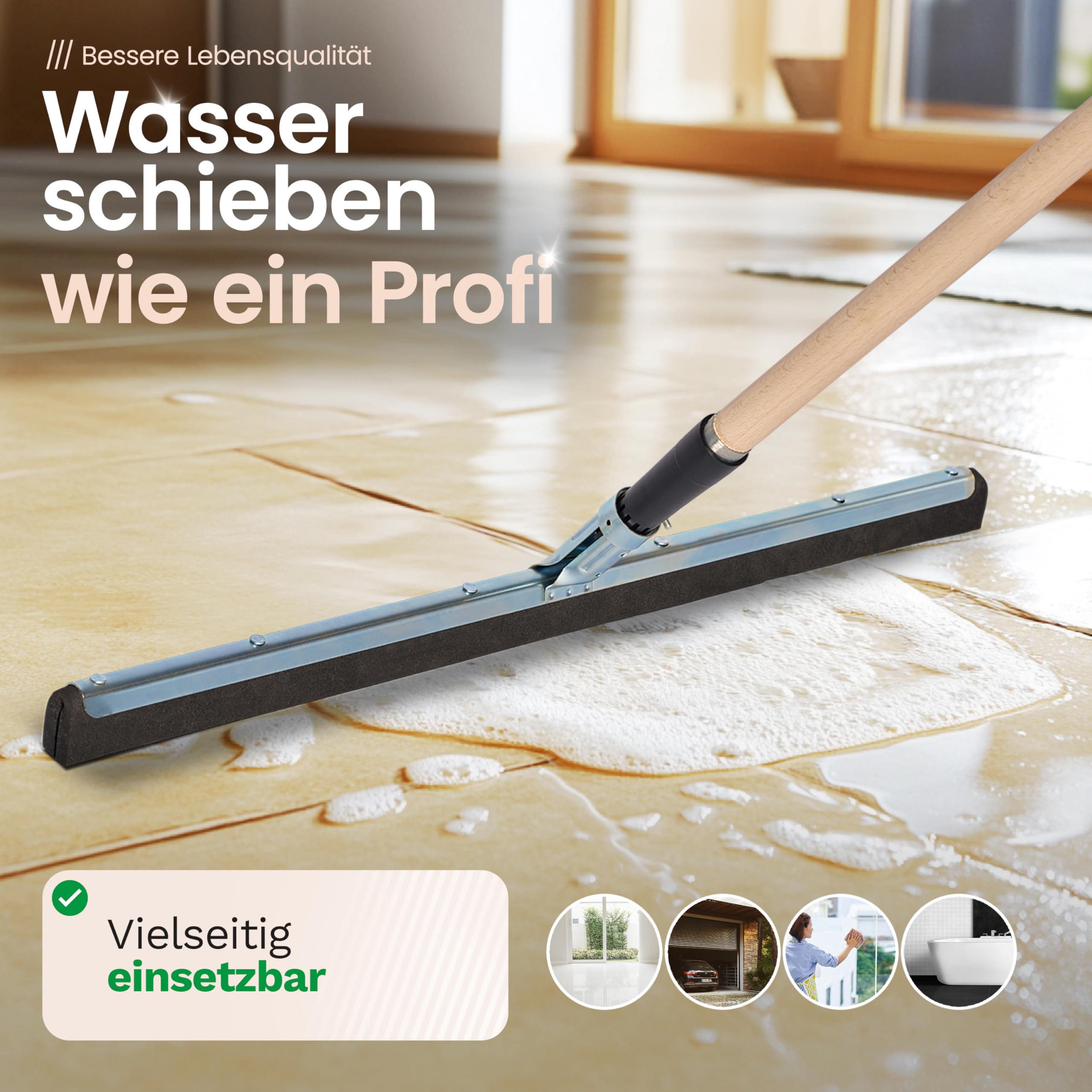 Novatool Tegeltrekker, douchevloer, watertrekker voor vloer, tuin