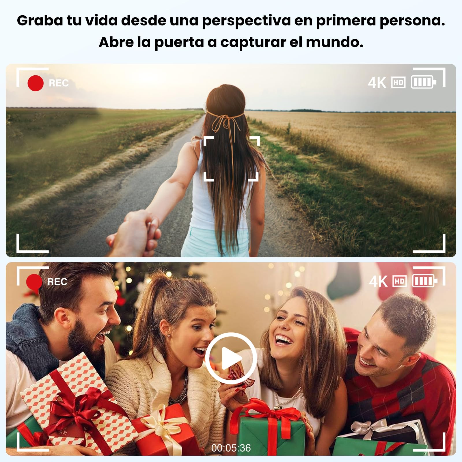 Gafas Inteligentes con Camara 8MP, Gafas con IA Bluetooth/WiFi, Smart Glasses con Fotografía/Grabación/Llamadas/Música/Traducción/Reconocimient Imágenes, Glasses de Sol Inteligentes Hombre Mujer
