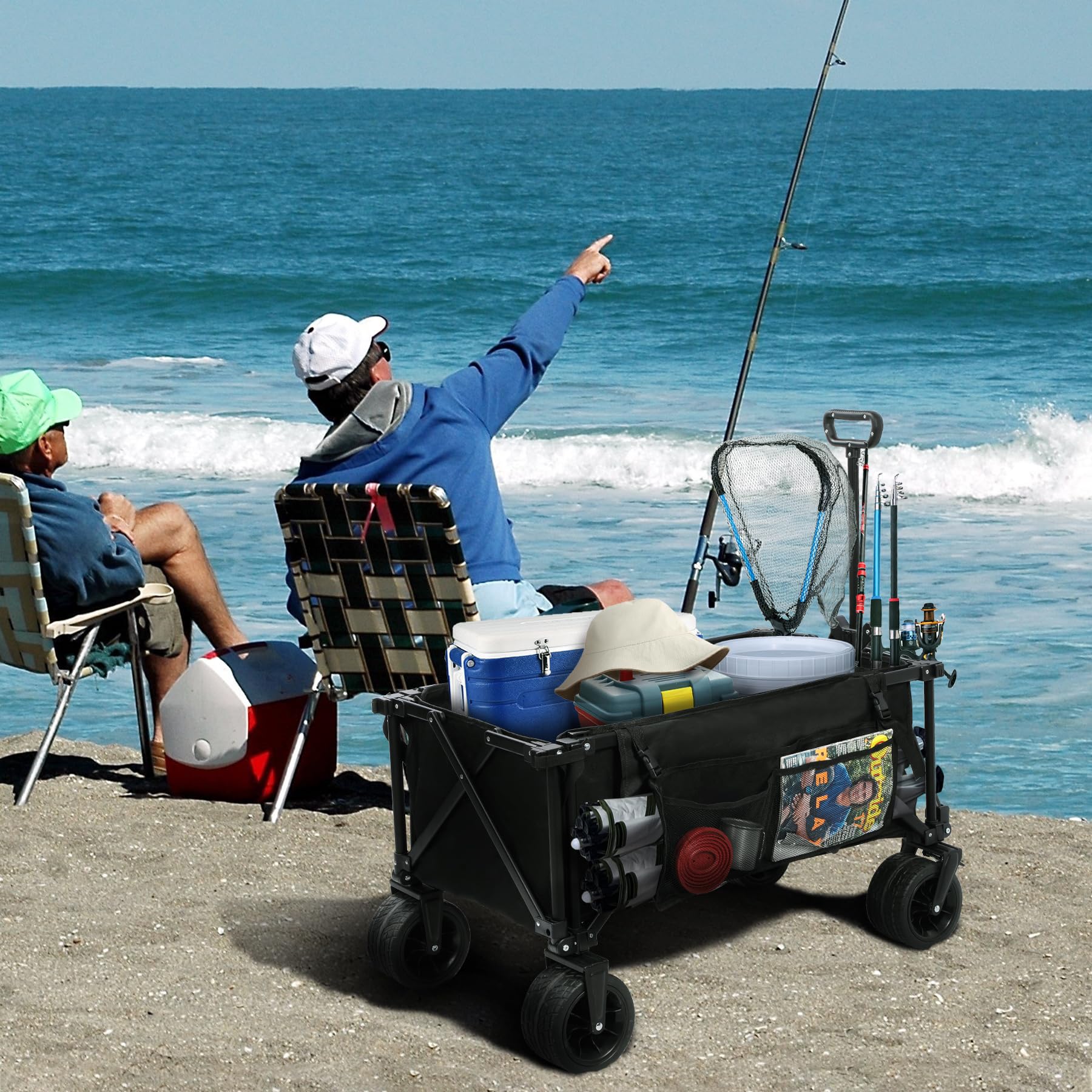 fishing cart with rod holders Amazon.com: REDCAMP 49