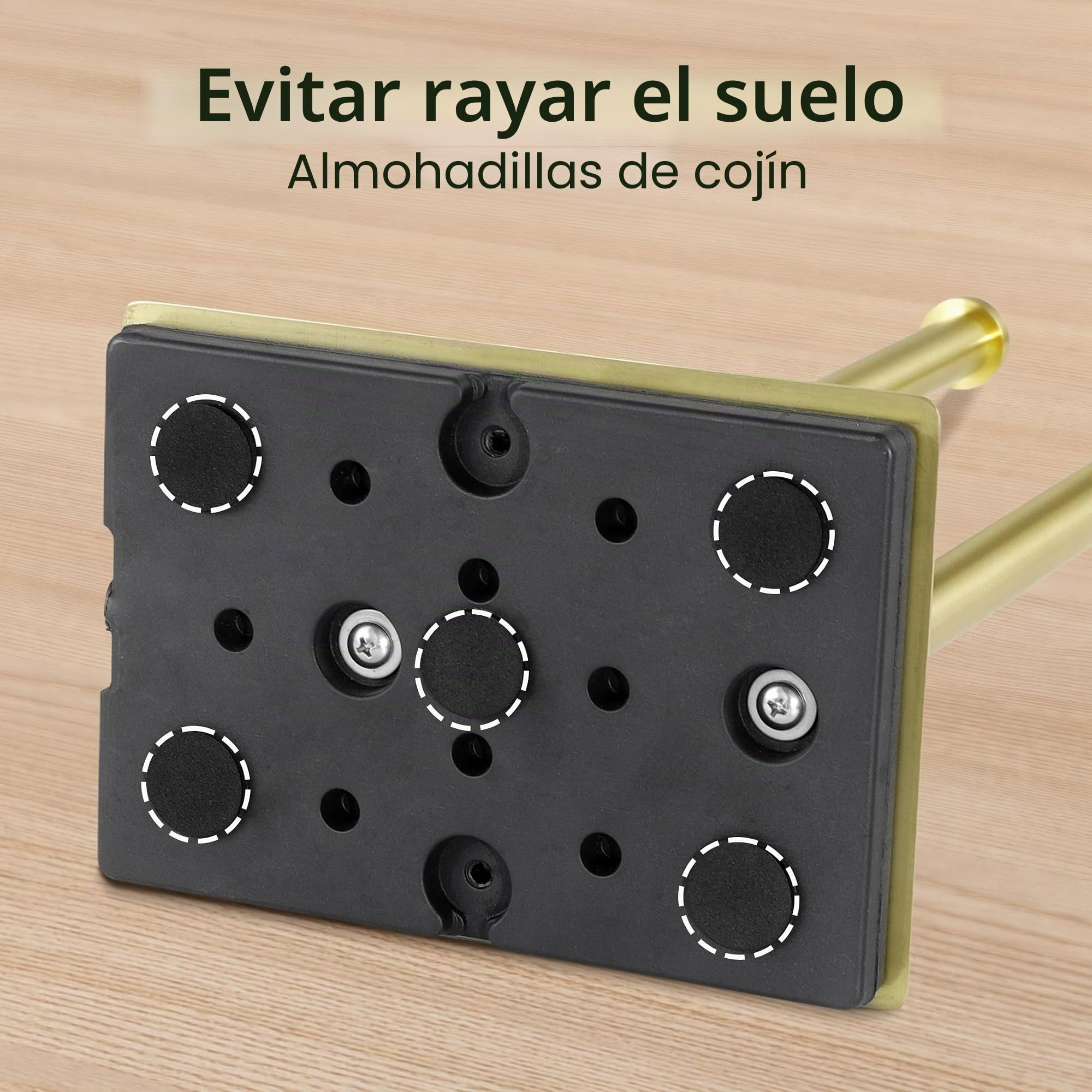 KES Portarollos Papel Higienico de Pie Portarrollos para Papel Higienico con Reserva Soporte Papel Baño Acero Inoxidable SUS304, Oro Cepillado, BPH286S1B-BZ
