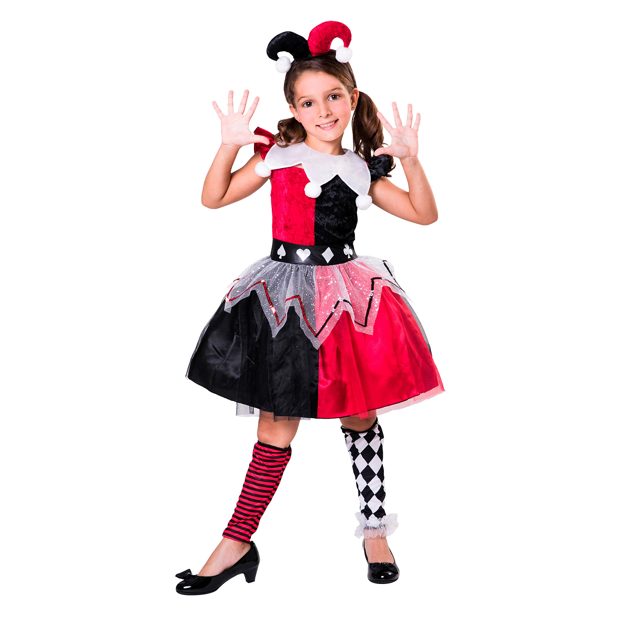 Desconocido My Other Me Me- Arlequina Circus Costume da donna, colore: rosso, 5-6 anni (206121