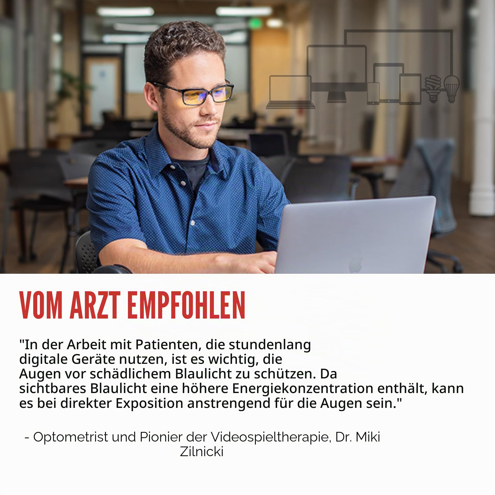 Gunnar Gaming- und Computerbrille - Sheadog, Mercury Rahmen, Amber Linsen - Blaulichtfilter Brille, Premium Blaufilter, UV-Schutz,