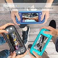 Vista 9 de Fintie Kids Case for Nintendo Switch Lite 2019 with Game Card Slots - [Ultralight] Shockproof Protective Cover with Ergonomic Grip, Kids Friendly