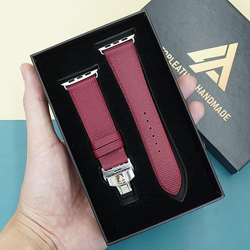 Miniatura 5 de Personalized Leather Watch Band Womens Personalized Name, Quick Release Strap for Men and Women, Fits Apple Watch, Samsung Galaxy Watch 543,Garmin