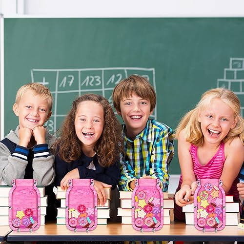 Miniatura 4 de Treela Tarro de recompensa para niños, tabla de recompensas de dulces para niños pequeños, tarro de masón para niños y niñas, tabla de